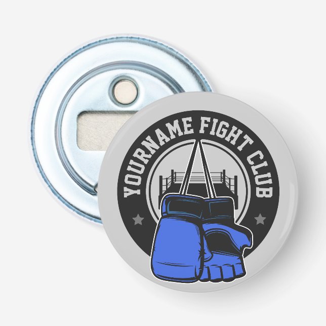Personalized MMA Mixed Martial Arts Fight Club Bottle Opener (Front)
