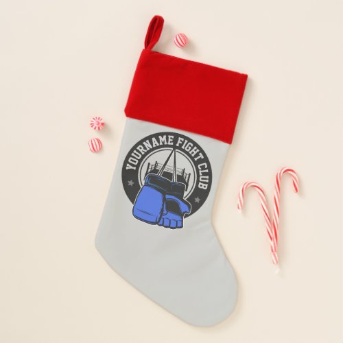 Personalized MMA Mixed Martial Arts Fight Club Christmas Stocking