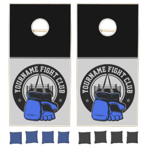 Personalized MMA Mixed Martial Arts Fight Club Cornhole Set