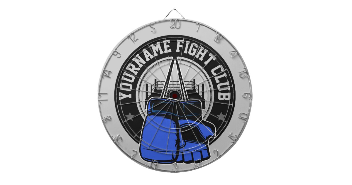 Personalized mma mixed martial arts fight club dart board zazzle