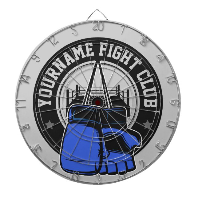 Personalized MMA Mixed Martial Arts Fight Club Dart Board (Front)