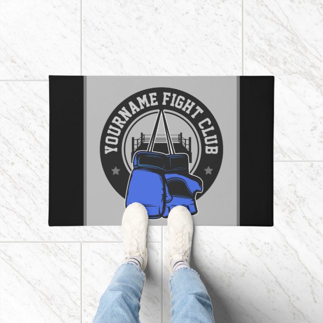 Personalized MMA Mixed Martial Arts Fight Club Doormat (Indoor)