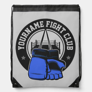 Personalized MMA Mixed Martial Arts Fight Club Drawstring Bag