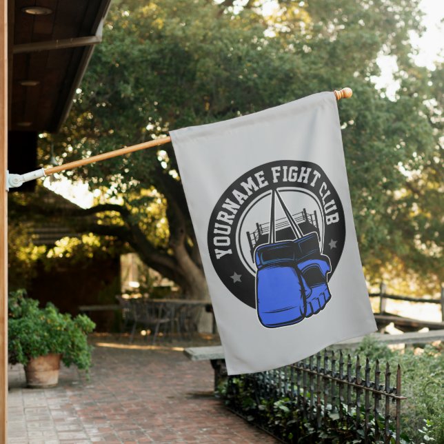 Personalized MMA Mixed Martial Arts Fight Club House Flag (In SItu)