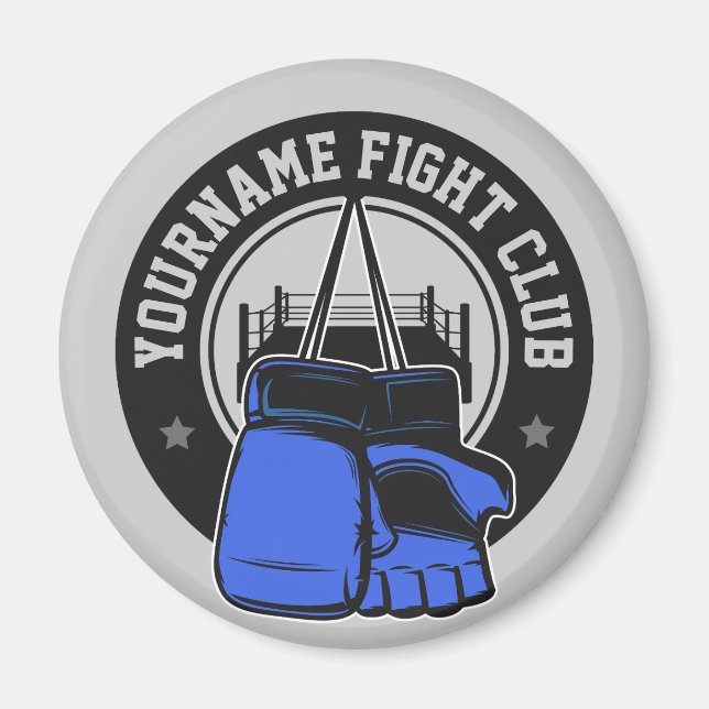 Personalized MMA Mixed Martial Arts Fight Club Magnet (Front)