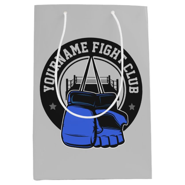 Personalized MMA Mixed Martial Arts Fight Club Medium Gift Bag (Front)