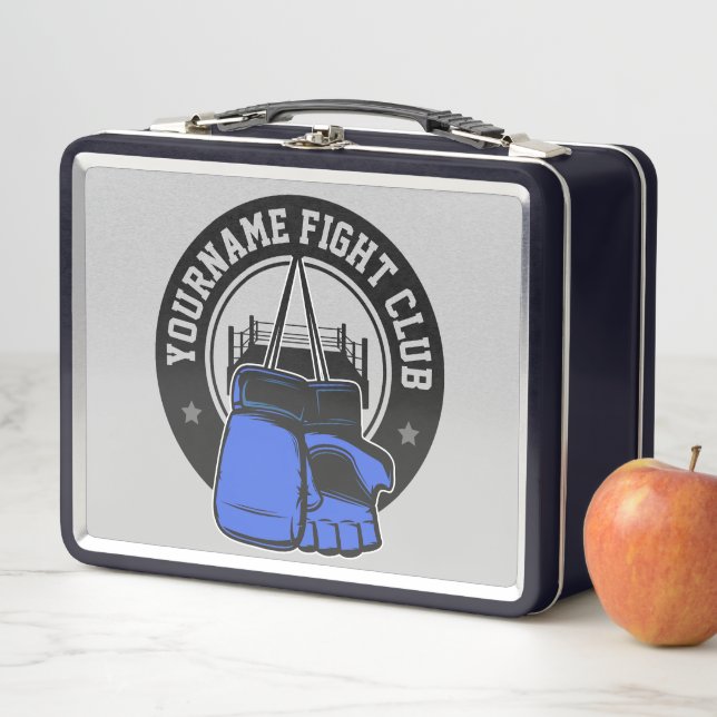 Personalized MMA Mixed Martial Arts Fight Club Metal Lunch Box (In Situ)