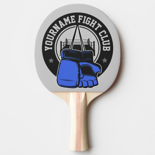 Personalized MMA Mixed Martial Arts Fight Club Ping Pong Paddle (Front)