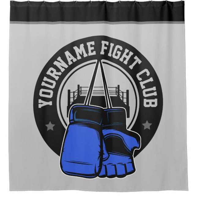 Personalized MMA Mixed Martial Arts Fight Club Shower Curtain (Front)