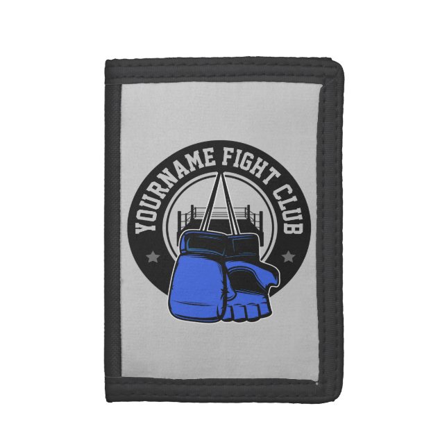 Personalized MMA Mixed Martial Arts Fight Club Trifold Wallet (Front Vertical)