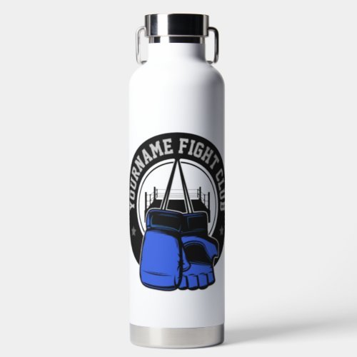 Personalized MMA Mixed Martial Arts Fight Club Water Bottle