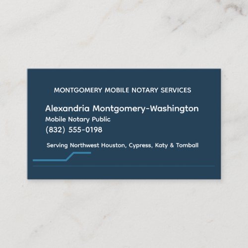 Personalized Mobile Notary QR Booking Business Car Card