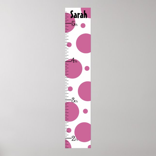 Personalized Mod Dots Growth Chart (Front)