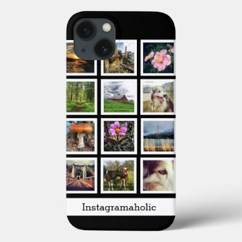 Personalized Mod Instagram Photo Collage 12 Pics Iphone 13 Case by PartyHearty at Zazzle