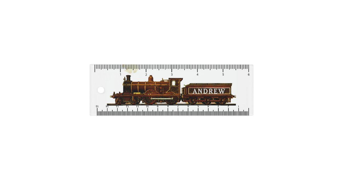 Trian Ruler Personalized Model Train Ruler | Zazzle