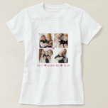 Personalized Modern 4-Photo 'Best Grandma Ever' T-Shirt<br><div class="desc">Add 4 photos from Instagram,  your computer or phone to this modern 'Best Grandma Ever' t-shirt for grandmothers. If you need any help customizing this,  please message me using the button below and I'll be happy to help.</div>