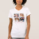 Personalized Modern 4-Photo 'Best Mom Ever' T-Shirt<br><div class="desc">Add 4 photos to this modern 'Best Mom Ever' t-shirt to create a great gift for Mother's Day or mom's birthday. Text and text color can be changed to anything you want. If you need any help customizing this, please message me using the button below and I'll be happy to...</div>