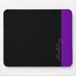 Personalized Modern 519 Purple Mouse Pad