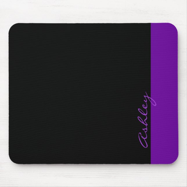 Personalized Modern 519 Purple Mouse Pad (Front)