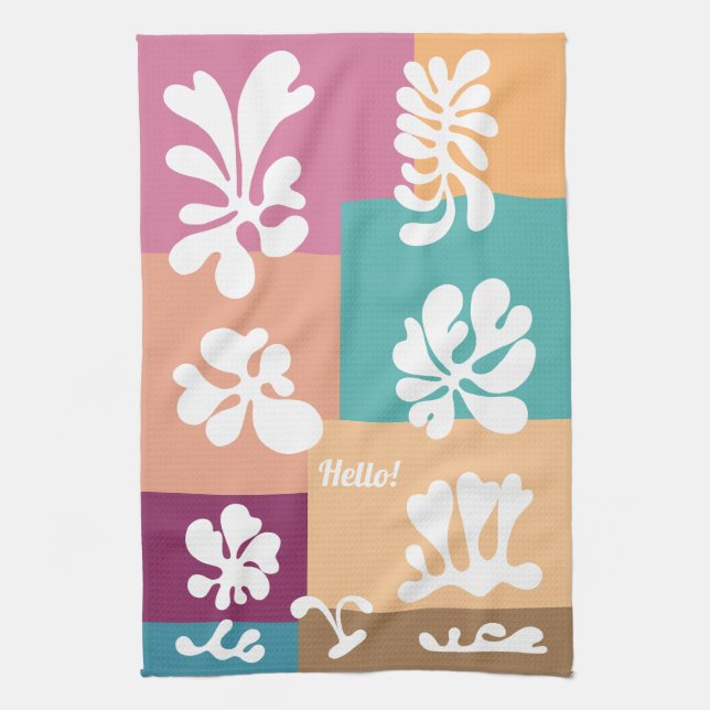 Personalized Modern Abstract Colorful Design | Kitchen Towel (Vertical)