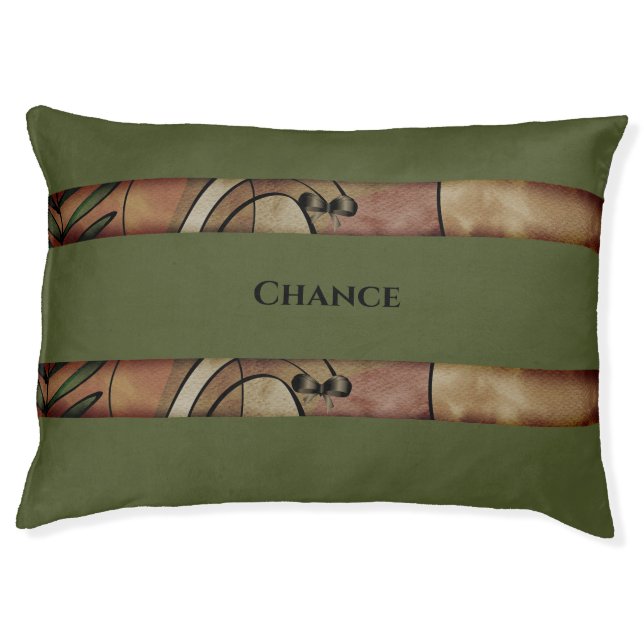 Personalized Modern Abstract Dog Bed (Front)