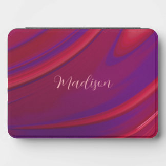 Personalized Modern Abstract Minimal Red Purple Kindle Cover