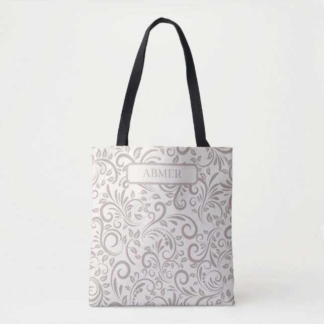 Personalized Modern Abstract Pattern Design Tote Bag (Front)