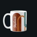 Personalized Modern Arches Terracotta Coffee Mug<br><div class="desc">Personalized Modern Arches Terracotta Mug.</div>