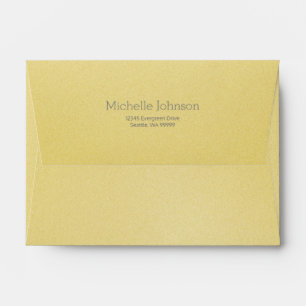 Personalized Modern Beige Grainy Texture Envelope