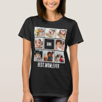 Personalized Modern Best Mom Ever 8 Photo Collage