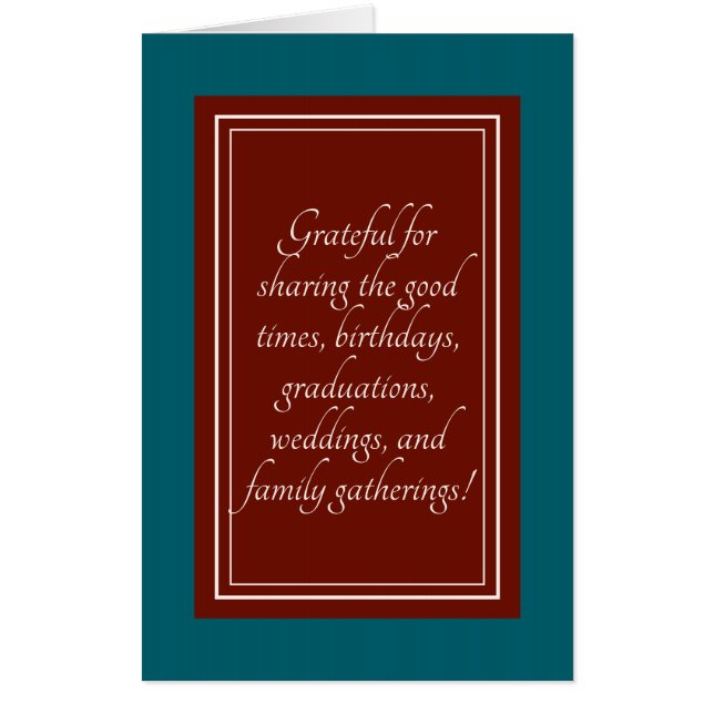 Personalized Modern Birthday Teal and Burgundy Red Card (Front)