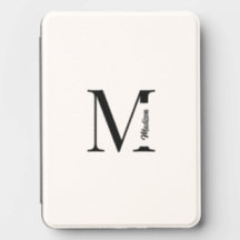 Personalized Modern Black Script Monogrammed