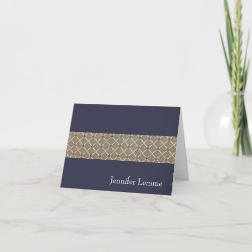 Personalized Modern Blue  Card