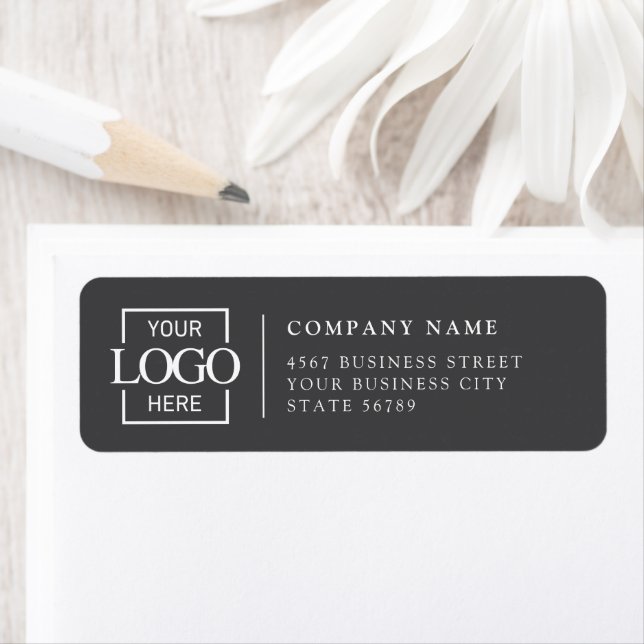 Personalized Modern Business Logo Return Address Label (Insitu)