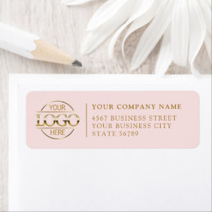Personalized Modern Business Logo Return Address Label