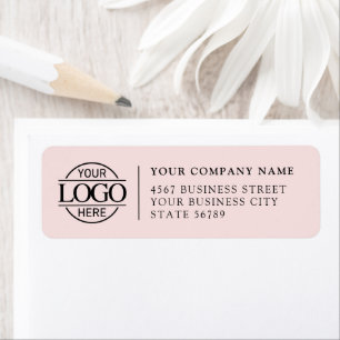 Personalized Modern Business Logo Return Address Label