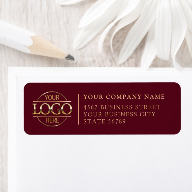 Personalized Modern Business Logo Return Address Label (Insitu)