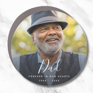 Personalized Modern Celebration of Life Funeral Car Magnet