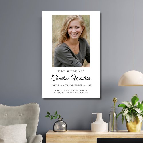 Personalized Modern Celebration of Life Funeral Poster