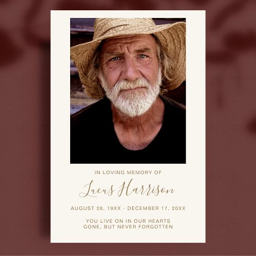 Personalized Modern Celebration of Life Funeral Poster