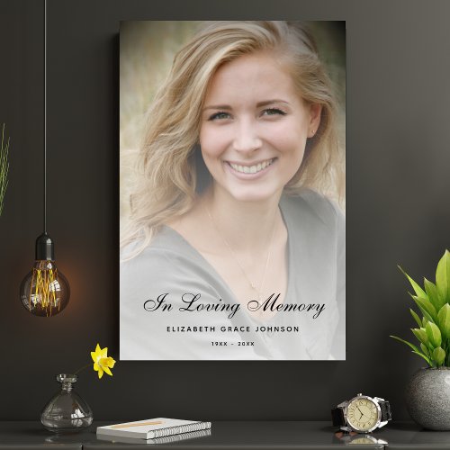 Personalized Modern Celebration of Life Funeral Poster