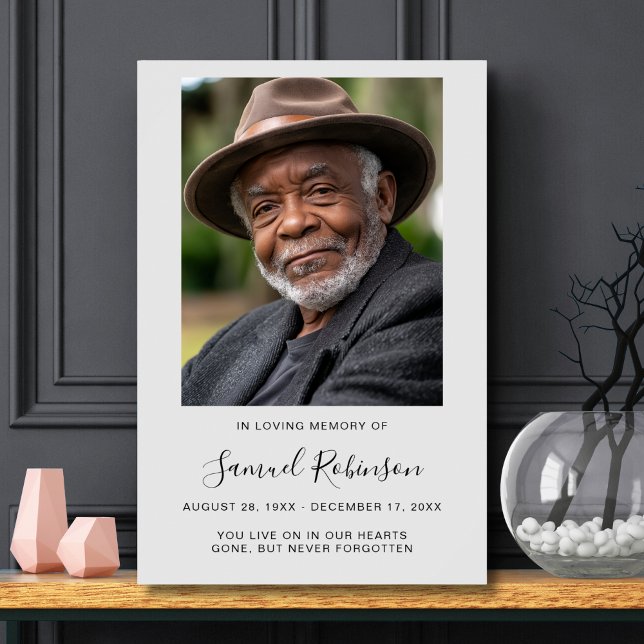 Personalized Modern Celebration of Life Funeral Poster (Creator Uploaded)