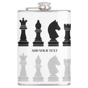 Personalized Modern Chess Piece Game  Flask