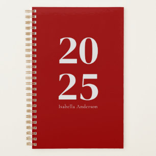 Personalized Modern Chic Red Wine Monthly/Weekly Planner