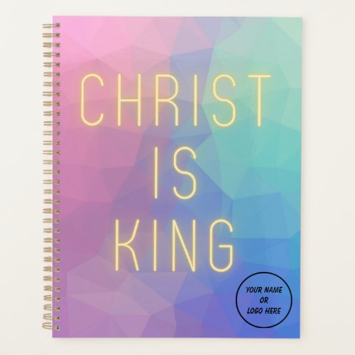 Personalized Modern Christ Is King Planner