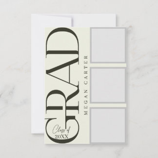 Personalized Modern Class of 2025 Graduation Card