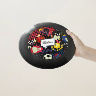 Personalized Modern Comic Style Sport, Colorful Wham-O Frisbee