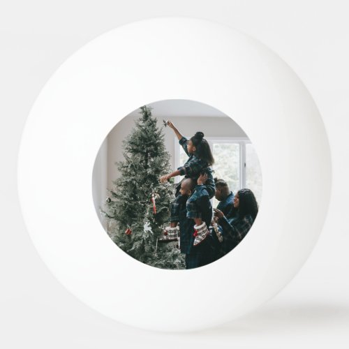 Personalized Modern Custom Christmas Family Photo Ping Pong Ball