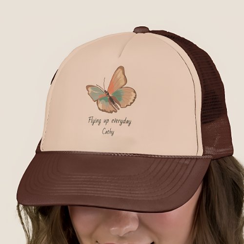 Personalized modern  cute Butterfly  Trucker Hat