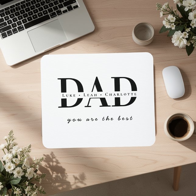 Personalized Modern DAD Mouse Pad (Creator Uploaded)